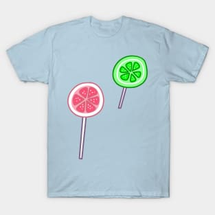 Pink Lemon and Lime Lollipops T-Shirt